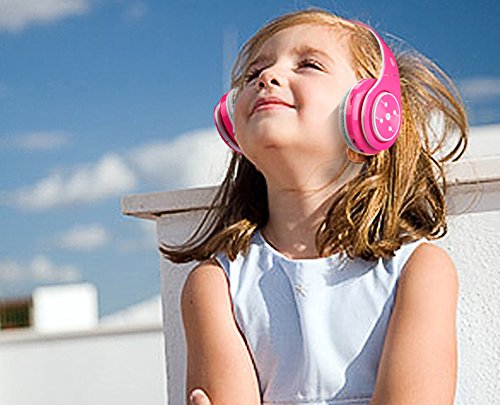 Versi n actualizada Auriculares inal mbricos Bluetooth para ni os Volumen que limita el auricular plegable seguro con el micr fono Aux en tarjeta SD FM para Smartphone PC Tableta Rosado-Votones reviews Versi n actualizada Auriculares inal mbricos Bluetooth para ni os Volumen que limita el auricular plegable seguro con el micr fono Aux en tarjeta SD FM para Smartphone PC Tableta Rosado-Votones