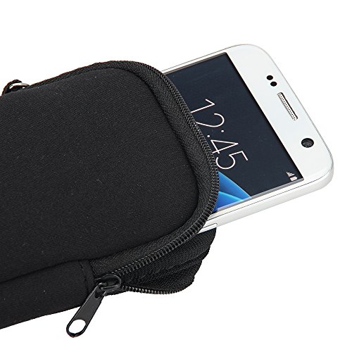 Per Huawei P10 lite Manicotto in neoprene Custodia protettiva per cintura Borsa da viaggio Clip sottile, piccola, leggera, compatta e facile da pulire per Huawei P10 lite - K-S-Trade(R)