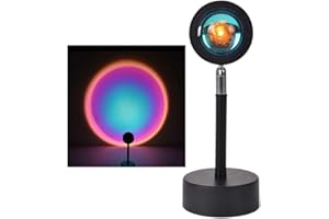 RESAES RESISTANT AND AESTHETIC Lámpara Proyector LED Arcoíris Morado Luz Cool con Proyección de Arco Iris Giratoria de 180º Ideal para Salón, habitación infantil y Decoración para crear un ambiente de fantasía (arcoíris Morado)