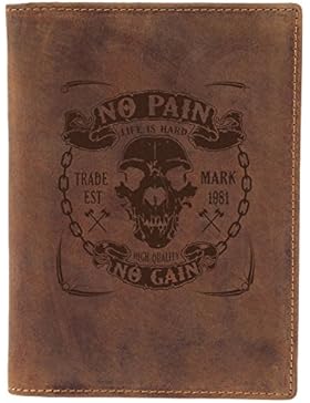 Greenburry Biker Ausweismappe - Biker Ausweis-Lederhülle - 16,5x12x1 cm