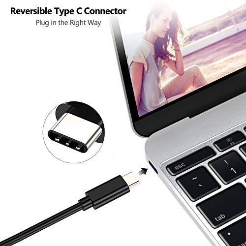 Philonext USB C to DisplayPort Cable (4KX2K@60Hz), (1,8m/5,9ft) USB 3.1 Type C (Thunderbolt 3 Compatible) to DP Cable for 2016 MacBook Pro, MacBook 12″, ChromeBook Pixel, Samsung Galaxy S8/S8 Plus - 6