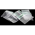 Clear resealable polythene zipper plastic baggies 30mm x 30mm (100)