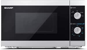 Sharp YC-MS01ES - Forno a microonde 20 litri con funzione scongelamento, 5  livelli di potenza, 800W potenza microonde, timer, Argento/Nero :  Amazon.it: Casa e cucina