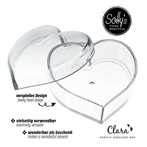 Solly´s® Herz Schmuck-Box klein | Geschenkideen für Mädchen | Bad-Deko im schönen Design - 3