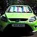 Price comparison product image Interior Protection And Cooling Front Window Windscreen Silver Foil Reflective and Foldable Car UV Laser Sun Shade Block Screen - 145 cm x 70 cm