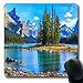 Produktbild Luancrop Mousepads Im Freien Spirit Island Maligne Lake Jasper Landschaft National Nature Canada Parks Im Freien Natürliche Längliche Gaming Mouse Pad rutschfeste Gummimatte