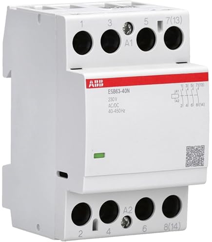 BCH8-63 AC/DC-Spanningsschakelaar 4NO 63A 400V AC/DC Huishoudelijke Spanningsschakelaar Elektronische Modulaire Spoelschakelaar Industriële Elektrische Schakelaar (Wisselstroom/gelijkstroom 24V