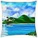 Produktbild Icndpshorts ISLA DE Vieques, PR - Throw Pillow Cover Case 18" x 18"