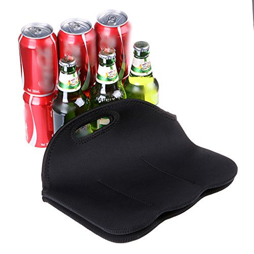 btsky 6 Flaschen Isolierte Neopren Carrier Tote Tragetasche für Bier Baby Flasche Dosen Getränke - 4