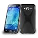 Produktbild Samsung Galaxy J5 2015 Silikonhülle in SCHWARZ von Cadorabo - X-Line Design TPU Schutzhülle – Handyhülle Bumper Case Backcover in OXID SCHWARZ