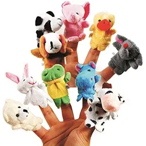 Skylofts Cute Animal Finger Puppet, Multi Color (Animal Puppet ( 10pcs))
