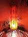Produktbild Orientalische Stehlampe Neslihan orange 80cm Lederlampe Hennalampe Lampe | Marokkanische Große Stehlampen aus Metall, Lampenschirm aus Leder | Orientalische Dekoration aus Marokko, Farbe Orange