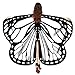 Produktbild VEMOW Heißer Verkauf Eleagnt Damen Karneval Flügel Kostüm Schmetterling 170 * 140 CM Flügel Schal Schals Nymphe Pixie Poncho Kostüm Zubehör(Weiß, 170X140CM)