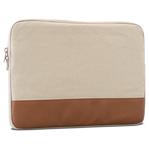 Laptoph  lle 13 - 13 3 Zoll Hellbeige - Johnny Urban Canvas Laptop Sleeve Laptoptasche H  lle f  r MacBook Air 13    Pro 13  Surface Book uvm  - 13   