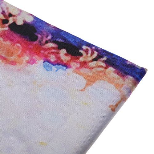 Bohemian Blumen-Druck Wandteppiche Wandbehang Yoga Matte Haus Wand Dekor Polyester – Orange, 150 * 130cm - 3