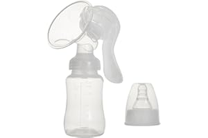 KOAHDE Extractor de Leche Manual de Silicona,Extractor de Leche Transparente,Extractor de Leche Manual,Chupete y Cepillo 2 en 1,Saca Leches Materno,Colector de Leche Materna,1PC