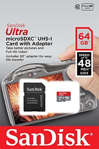 SanDisk Ultra Imaging microSDXC 64GB bis zu 48 MB/Sek,UHS-I Class 10 Speicherkarte + SD-Adapter - 5
