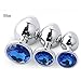 Produktbild Anall Plug Kleine Super Stahl Fetisch Stecker Anal Butt Personal Massager Anfänger Anal Plug für Frau und Mann. (Farbe : Blue)