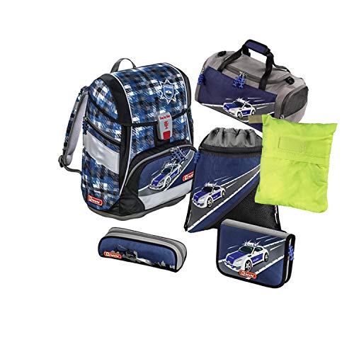 Preisvergleich Produktbild Step by Step 2in1 Polizei Schulranzen Set 6tlg.