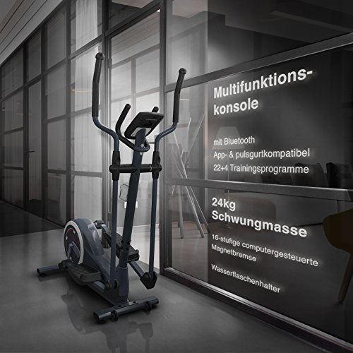 Sportstech Elite Crosstrainer CX650 Elliptical mit elliptischem Bewegungsablauf und Smartphone App Steuerung + Google Street View, Schwungmasse 26 KG, 5x HRC – 22 Trainingsprogramme – 32 Widerstand Stufen – Heimtrainer Ergometer Ellipsentrainer Stepper - 5