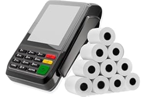 3REE 57x40mm Thermal Credit Card PDQ Machine Till Rolls, PDQ Rolls, Cash Register Thermal Paper Receipt, for PDQ POS EPOS EFTPOS terminals, Barclaycard Verifone Ingenico Move Sagem Spire Pax Worldpay(10)