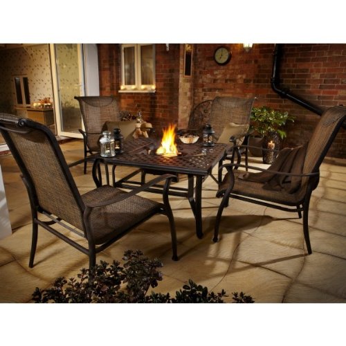 Hartman Fire Pit Table And Four Chairs Set by hartman at the Garden