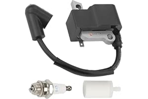 ZAMDOE Bobina del módulo de Encendido con bujía para Husqvarna 435 435E 440E 445 445 E 450 450E Motosierra para Jonsered CS2245 CS2245S CS2250S Reemplaza 573935702 544243801 573935701 505427201