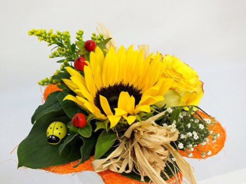 VERSANDKOSTENFREI Blumenstrauß „Sonnenlicht“ + kostenlose Glückwunschkarte - 5