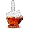 Connoisseur Creations The Finger Glass Spirit Decanter 1 Litre Novelty Flask with Stopper