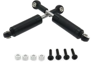 RCAWD 72mm Internal Spring Shock Absorber Damper Aluminum Alloy F75002 for Rc Car 1/10 Crawler Truck Upgraded Hop-Up Parts HPI HSP RC4WD Losi Axial Tamiya 2Pcs(Black)