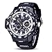 Produktbild OdeJoy Männer Uhr LED Wasserdicht Sport Uhren Schock Digital Elektronisch Armbanduhren Militär Outdoor Uhren Bewegung Uhr Digitaluhren Jungen Armbanduhr Chronograph (Weiß,1 PC)