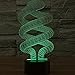 Produktbild SmartEra® 3D DNA Spirale Licht mit Touch Tasten und sieben Farben ändern LED Licht Lampe Tischleuchte