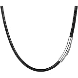 PROSTEEL Collana da Uomo Catena Scatola Piatta 45 cm Argento Acciaio