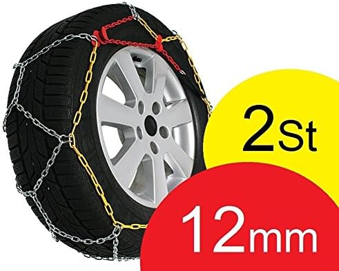 1 Pair of 12 mm SNOW CHAINS/KN20 145/70 – 155/70 -12 135 11/12/12/135/70-13 145/70-13 145/155/70-13 165/55 13