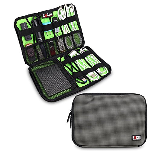 BUBM Universal Kabel Organizer-Tasche, Kopfhörer, Elektronik-Zubehör, USB-Sticks, Aufbewahrungs- & Pflege-Set