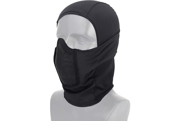 DETECH Tactique Vêtement Respirant Balaclava Maille Masque Visage Complet Airsoft CS Masque Chasse À Vélo Capuche Cache-Cou