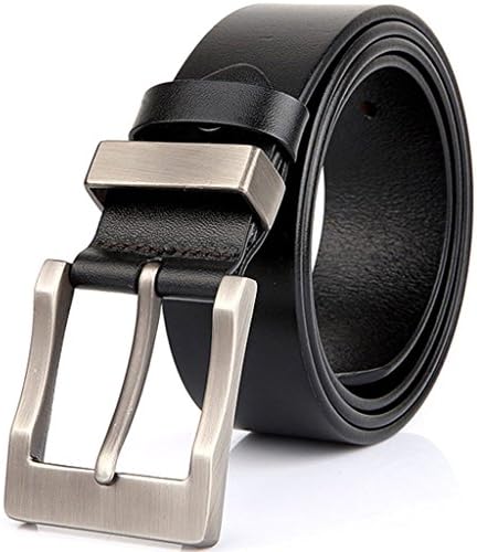 XIANGUO Mens Pin Buckle Belt Antique Casual Style Belt Black
