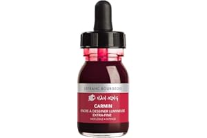 Lefranc Bourgeois Encre De Couleur Indélébile Nan-King Flacon 30ml Carmin 301277