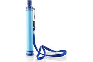 AUVEACH Filtre à eau Portable Camping En Plein Air Paille Gear Purificateur Tuyau D'aspiration Randonnée Outil de Survie Survie Urgence