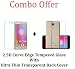 M.G.R.J [ Lenovo K6 Power / Lenovo K6 ] Transparent Back Cover + Ballistic Tempered Glass Screen Protector - Maximum Impact Protection - 99.9% Crystal Clear HD Glass - No Bubbles RS.250.00