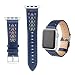 Produktbild Kobwa 38 mm 42 mm ausgehöhltes geschnitzt Mustern aus echtem Leder Ersatz Band Strap für Apple Watch iWatch mit Exquisite Verpackung