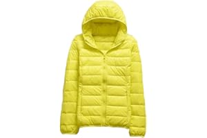 DAIHAN Plumas Mujer Plumiferos Ligeros Chaqueta Portátil con Capucha Abrigo Señora Chaquetas Invierno Cazadoras Chaquetones Chaqueta Acolchada