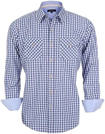 YEAR IN YEAR OUT 100% Cotton Men's Long Sleeve Shirt Premium Quality and Regular Fit