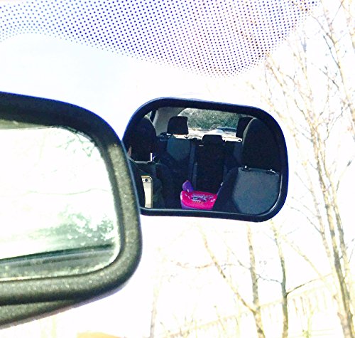 livoto Rückbankspiegel | Kinderspiegel | Babyspiegel | Überwachungsspiegel | Rücksitzspiegel | konvexe Form für gute Übersicht | zwei Befestigungsmethoden passt für jedes Auto - 7