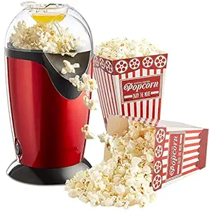 Rainbow Prime Automatic Household Instant Popcorn Maker Stylish Design Aluminum Popcorn Machine and Big Size Home Use Electric Popcorn Maker Making ( Multi color )