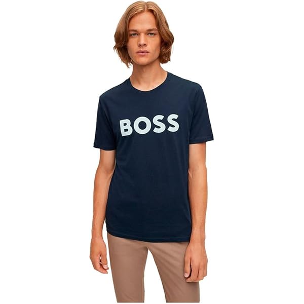 Maglietta BOSS Uomo Tchup - 96% Cotone, 4% Elastan, Girocollo, Comfort Elevato - Foto 13