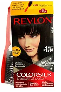 Revlon Colorsilk Hair Color, Black 1N, 200g