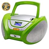 ✔ FUNKTIONSREICHE MUSIKSTATION: Der tragbarer cd player mit usb von Lauson ist ein Multifunktionstalent, bei dem kaum Wünsche offen bleiben. Das formschön abgerundete Radio bietet seinem Besitzer ein reichhaltiges Angebot an Audio-Abspielmöglichkeiten.