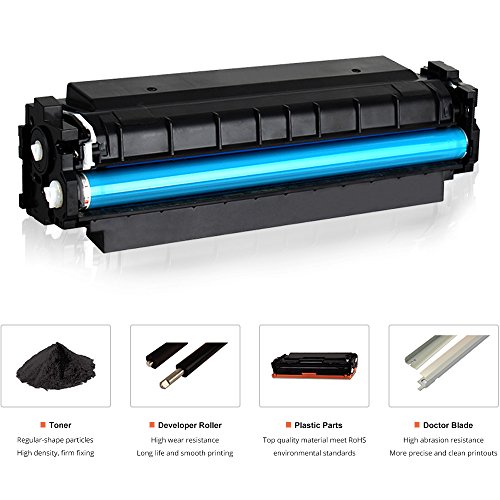 Cool Toner kompatibel toner fuer 410A CF410A CF411A CF412A CF413A fuer HP LaserJet Pro MFP M477 M477fdw M477fdn M477fnw M377dw,HP LaserJet Pro MFP M452 M452dw M452nw M452dn (Schwarz/ Cyan/Magenta/Gelb-2300 Seiten ) - 5