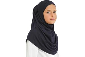 Prien Easy To Wear Hijab For Girls, Muslim Scarf for Kids, Instant Hijabs For Women, Viscose Children Scarves For Ramadan Eid